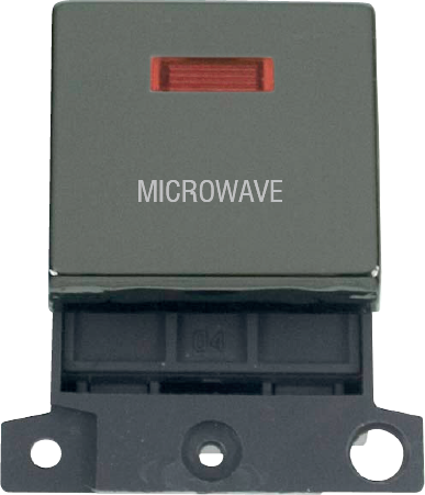 Click MiniGrid 20A DP INGT SW+NEON BN "MICROWAVE" – MD023BN-MW