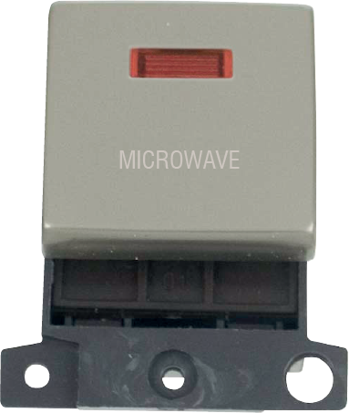 Click MiniGrid 20A DP INGT SW+NEON PN "MICROWAVE" – MD023PN-MW