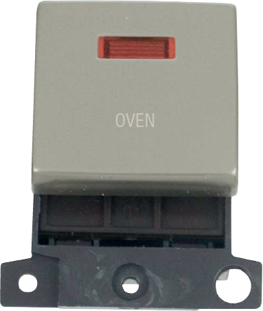 Click MiniGrid 20A DP INGT SW+NEON PN "OVEN" – MD023PN-OV