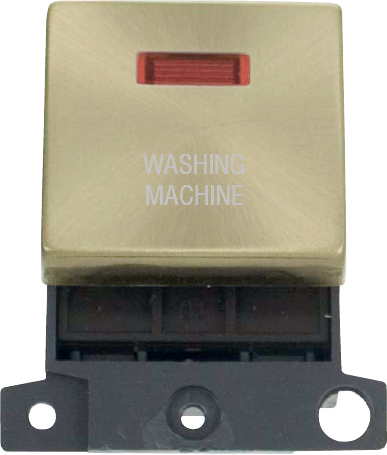 Click MiniGrid 20A DP INGT SW+NEON SB "WASHING MACHINE" – MD023SB-WM