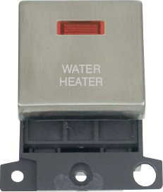 Click MiniGrid 20A DP INGT SW+NEON SS "WATER HEATER" – MD023SS-WH