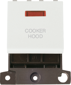 Click MiniGrid 20A DP SW+NEON WH "COOKER HOOD" – MD023WH-CH