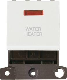 Click MiniGrid 20A DP SW+NEON WH "WATER HEATER" – MD023WH-WH