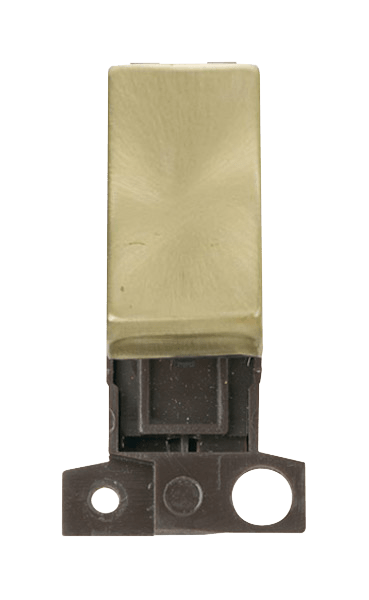 Click MiniGrid 10AX Intermediate Ingot Switch - Satin Brass – MD028SB