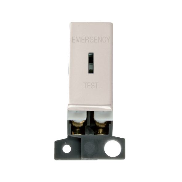 Click MiniGrid 13A Resistive DP Ingot Keyswitch "Emergency Test" - Pearl Nickel – MD029PN