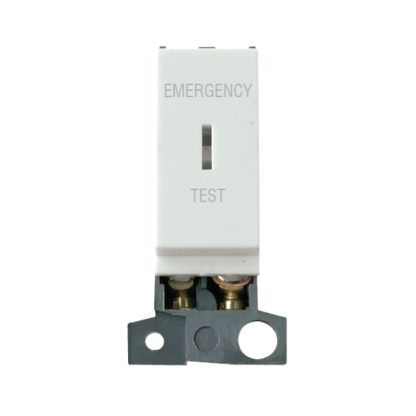 Click MiniGrid 13A Resistive DP Keyswitch "Emergency Test" - Click White – MD029WH