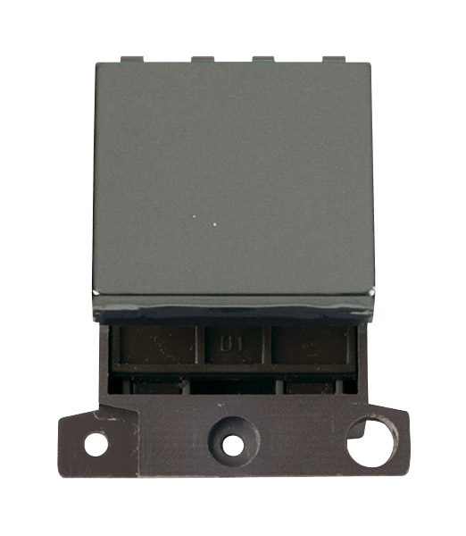 Click MiniGrid 32A DP Ingot Switch Module - Black Nickel – MD032BN