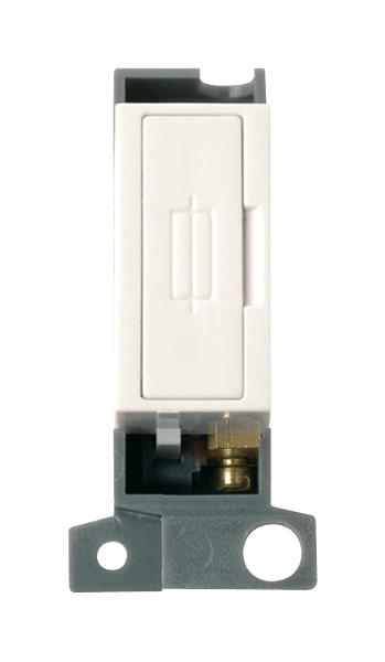 Click MiniGrid 13A Fused FCU Module - Polar White – MD047PW