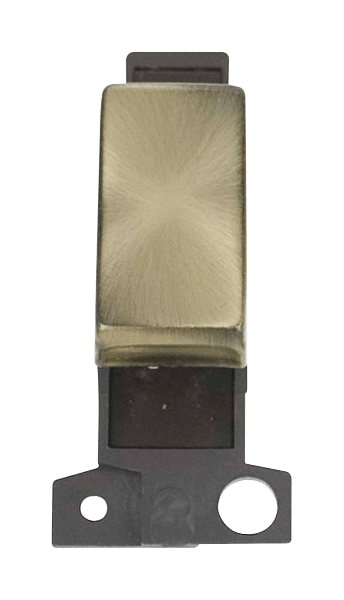 Click MiniGrid 10A 3 Position Ingot Switch - Antique Brass – MD070AB