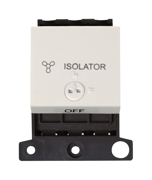 Click MiniGrid 10A 3 Pole Lockable Fan Module - Polar White – MD220PW
