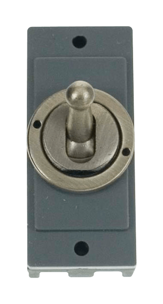 Click MiniGrid 10AX 2 Way Toggle Switch Module - Antique Brass – MD9102AB