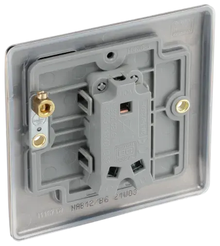BG Antique Brass Light Switch Single 16AX - NAB12 BG (British General)