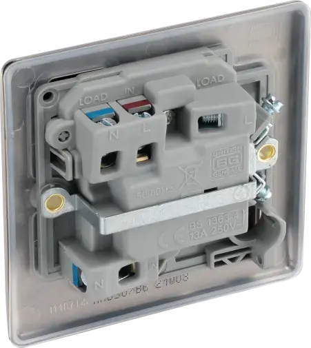 BG Nexus Metal Switched Fused Spur in Antique Brass- NAB50-01 BG (British General)