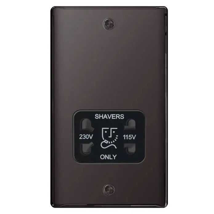 BG Nexus Black Nickel Switches and Sockets Black Inserts Full Range ACAS Electrical