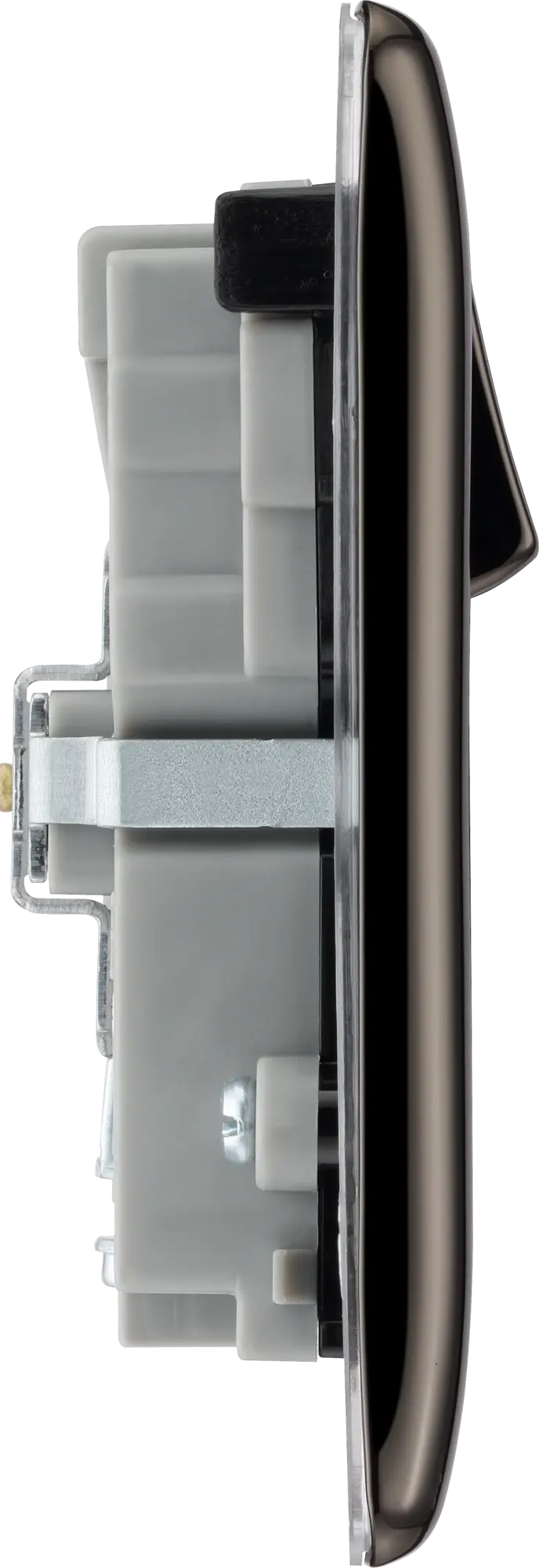 BG Nexus Metal USB USBC 45W Double Socket in Black Nickel NBN22UAC45B BG Nexus