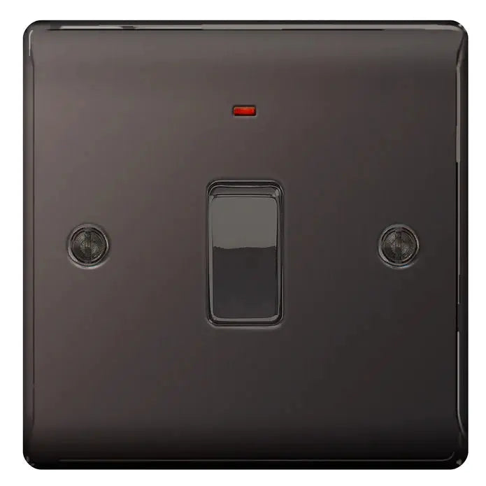 BG Nexus Black Nickel Switches and Sockets Black Inserts Full Range ACAS Electrical