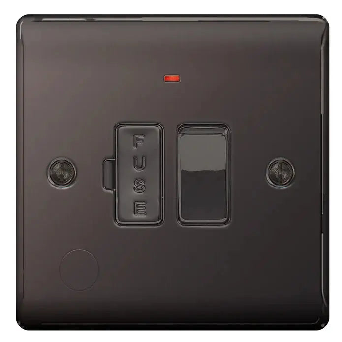 BG Nexus Black Nickel Switches and Sockets Black Inserts Full Range ACAS Electrical