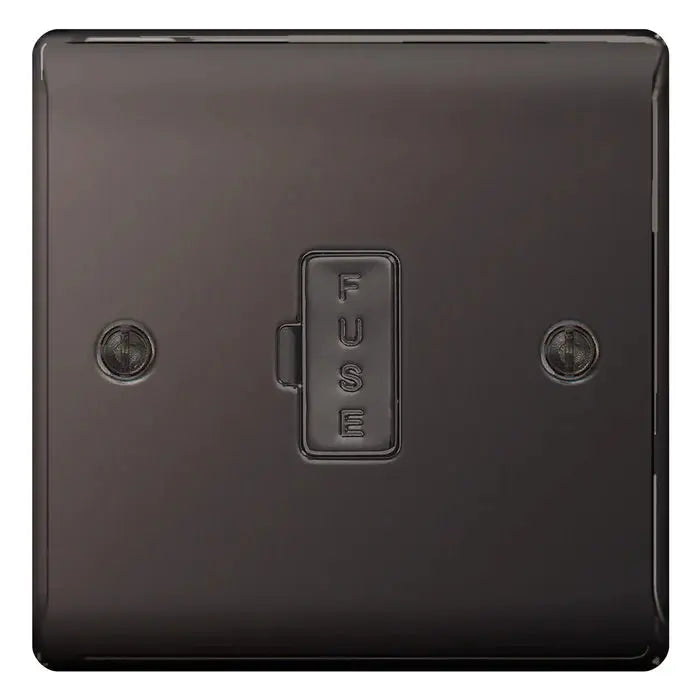 BG Nexus Black Nickel Switches and Sockets Black Inserts Full Range ACAS Electrical