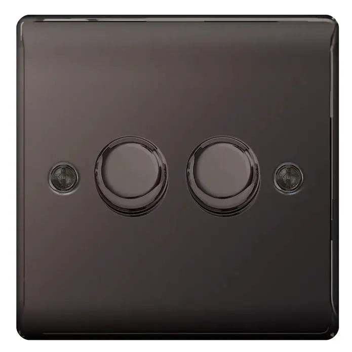 BG Nexus Black Nickel Switches and Sockets Black Inserts Full Range ACAS Electrical
