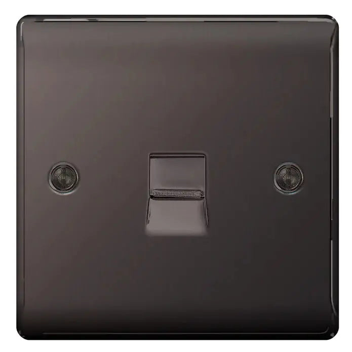 BG Nexus Black Nickel Switches and Sockets Black Inserts Full Range ACAS Electrical