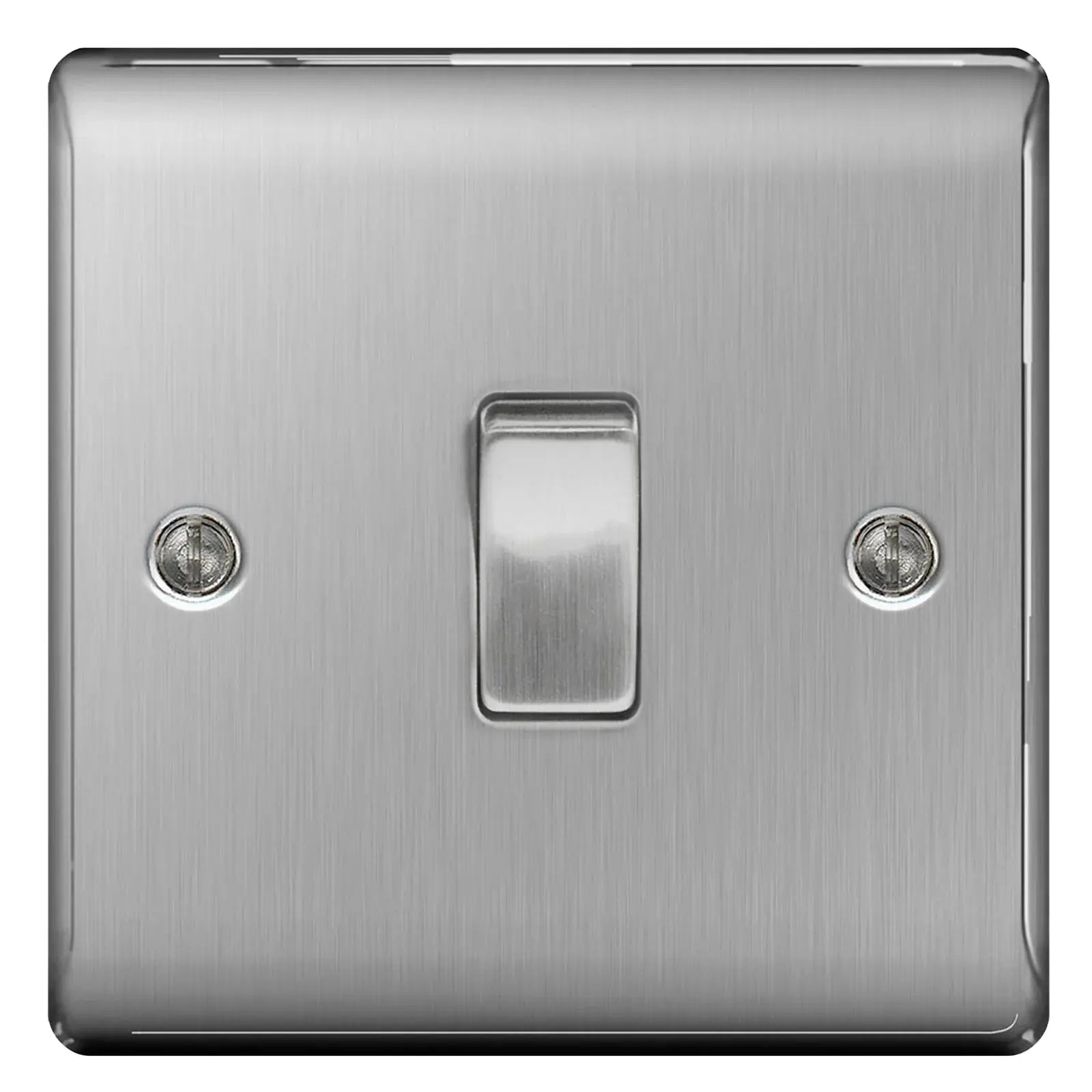 BG Nexus Brushed Steel Switches and Sockets with White Inserts – Full Range BG Nexus