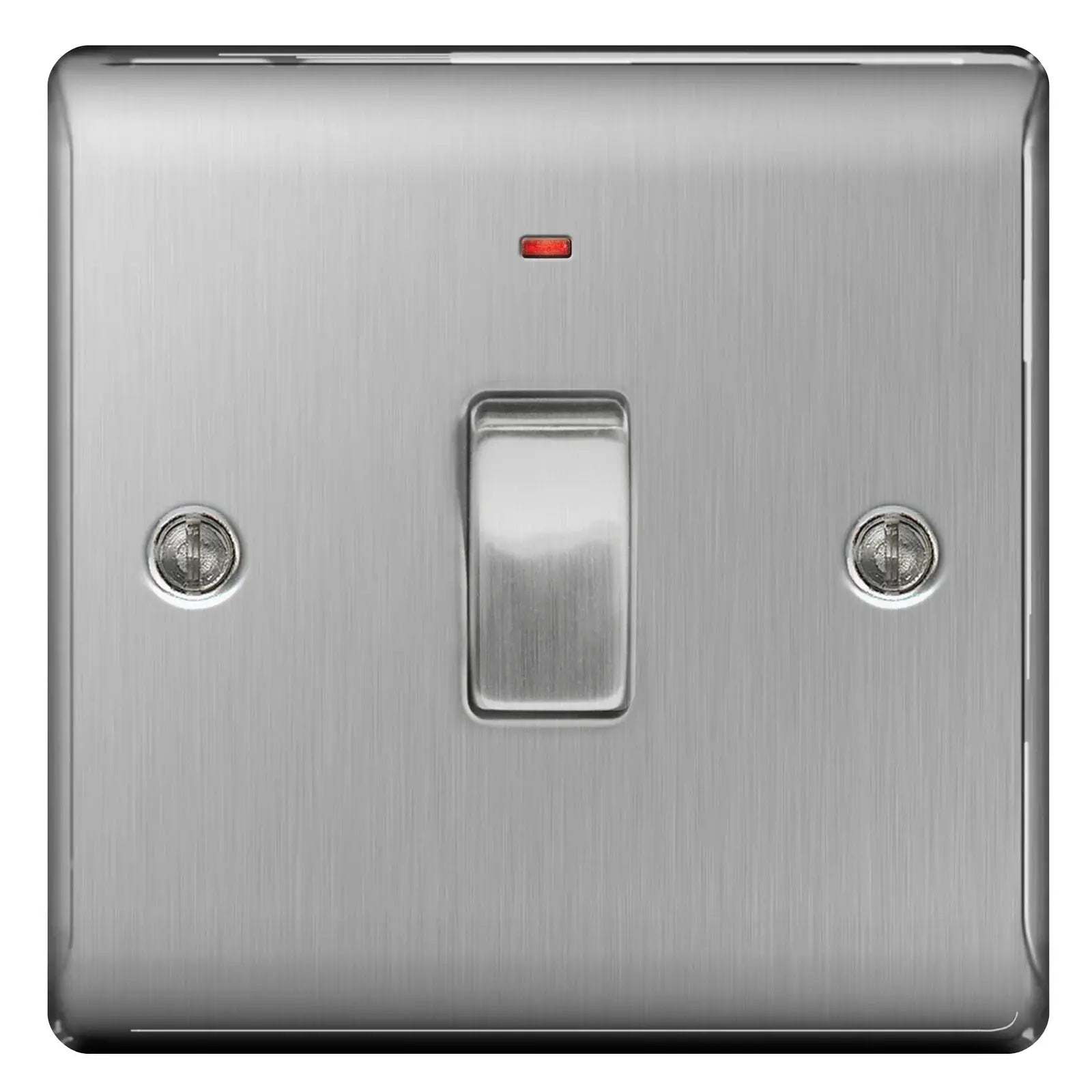 BG Nexus Brushed Steel Switches and Sockets with Black Inserts – Full Range BG Nexus