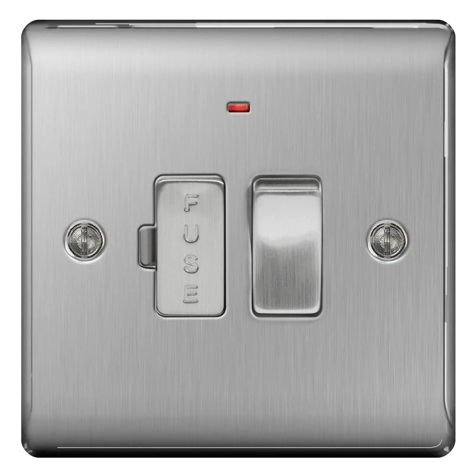 BG Nexus Brushed Steel Switches and Sockets with Black Inserts – Full Range BG Nexus