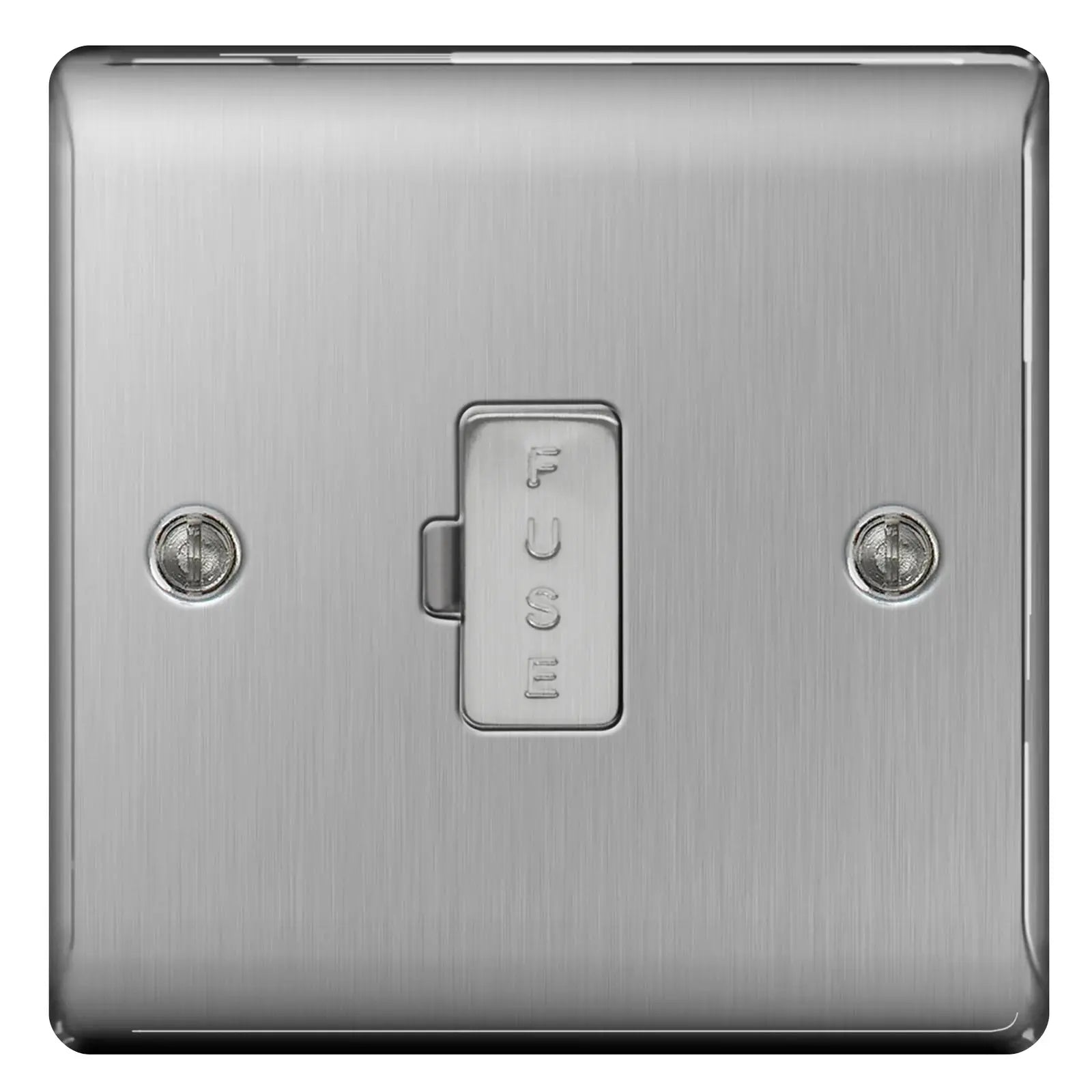 BG Nexus Brushed Steel Switches and Sockets with White Inserts – Full Range BG Nexus