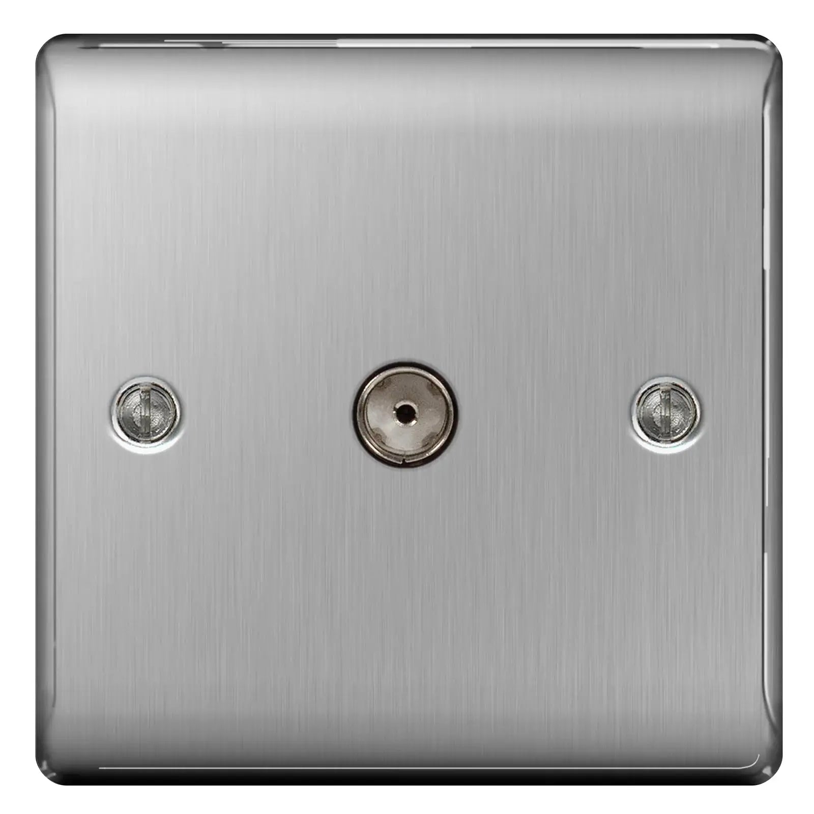 BG Nexus Brushed Steel Switches and Sockets with White Inserts – Full Range BG Nexus
