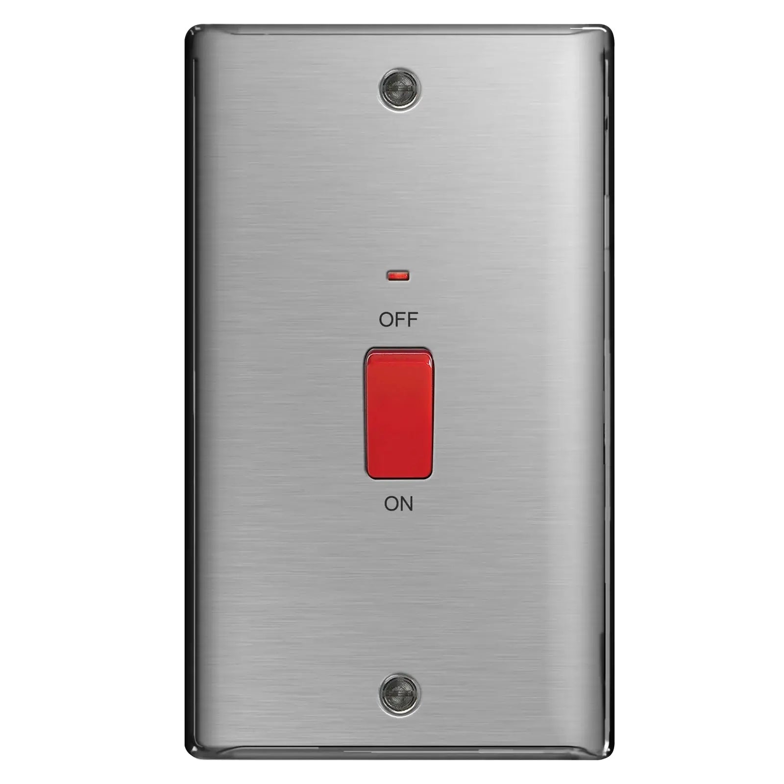 BG Nexus Brushed Steel Switches and Sockets with White Inserts – Full Range BG Nexus