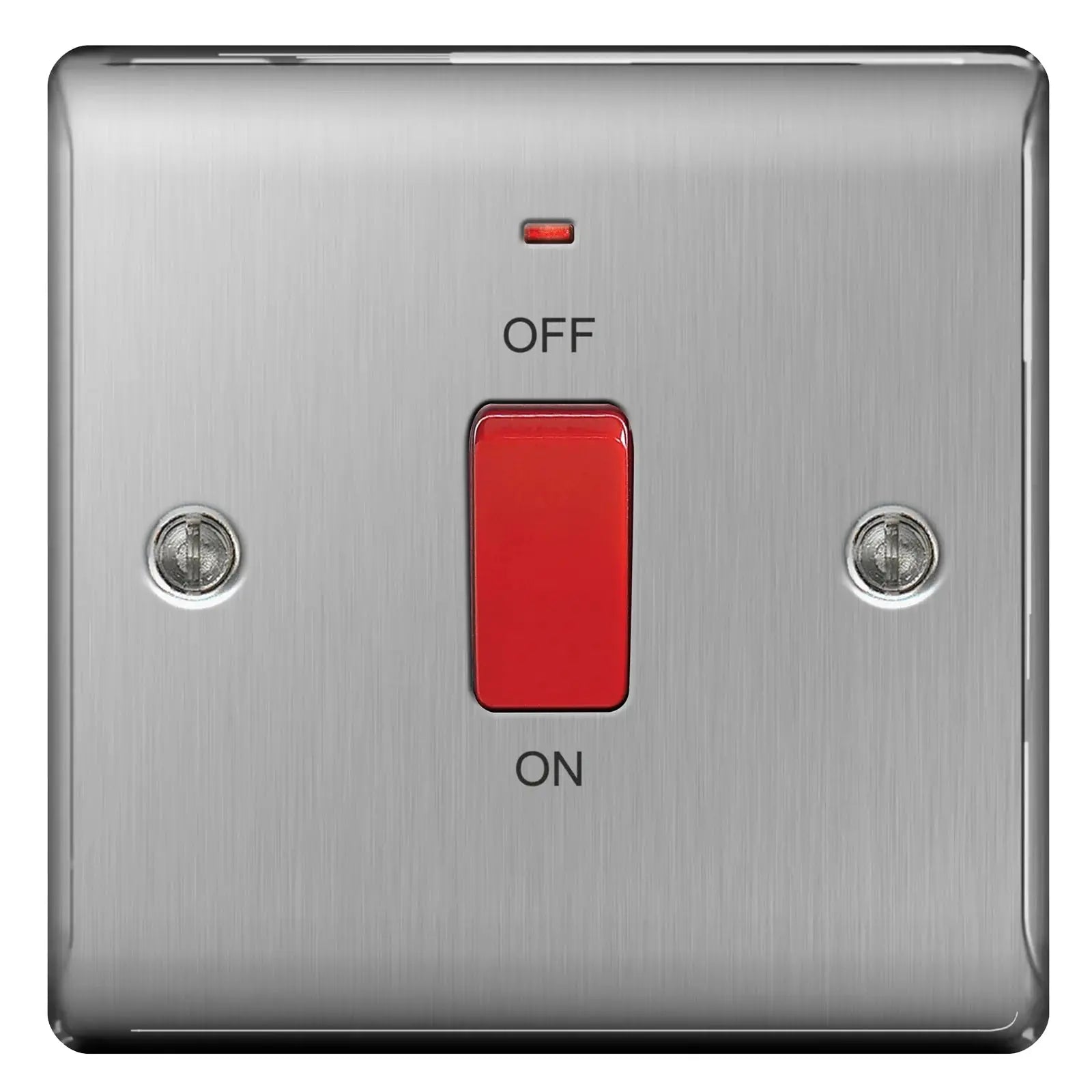 BG Nexus Brushed Steel Switches and Sockets with Black Inserts – Full Range BG Nexus