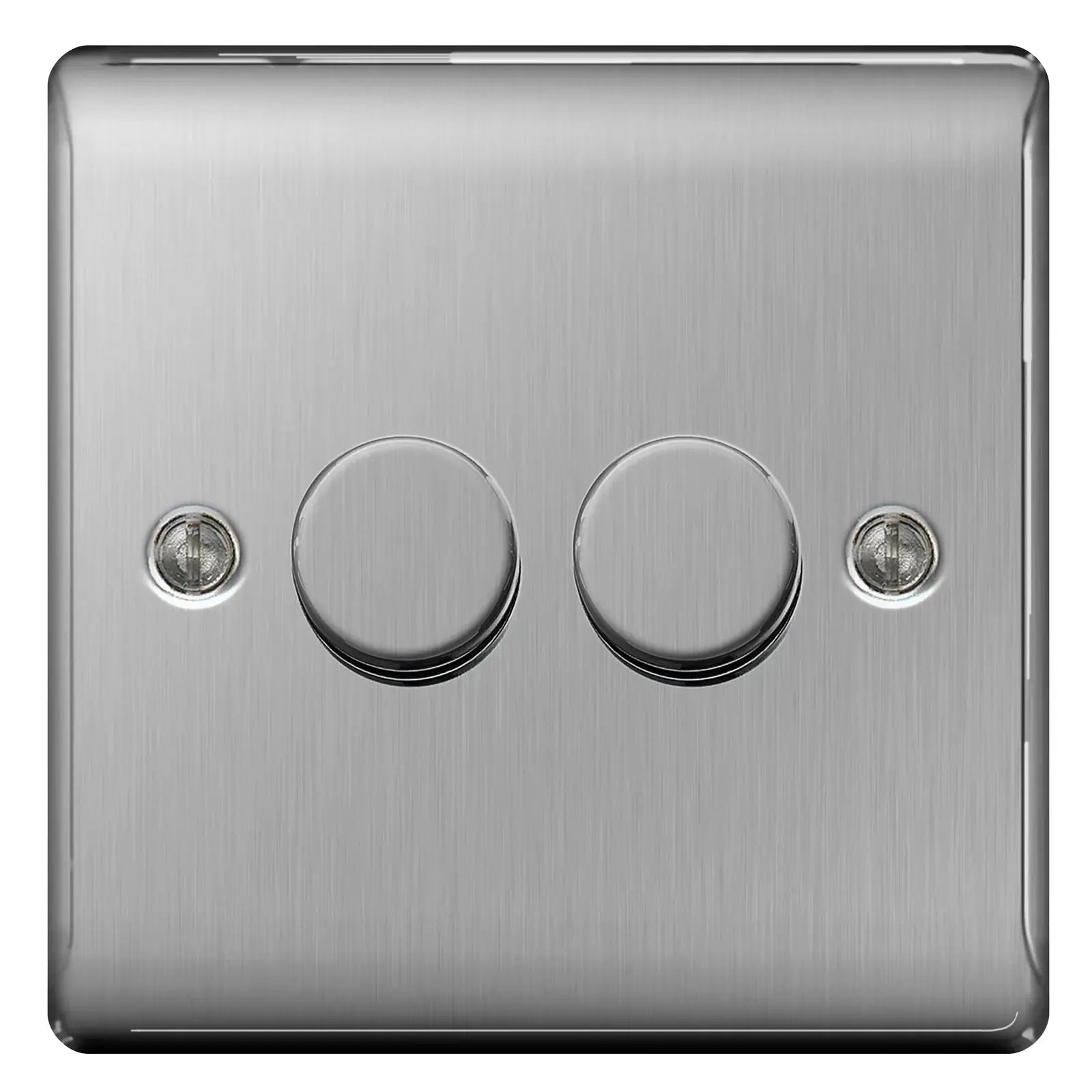 BG Nexus Brushed Steel Switches and Sockets with White Inserts – Full Range BG Nexus