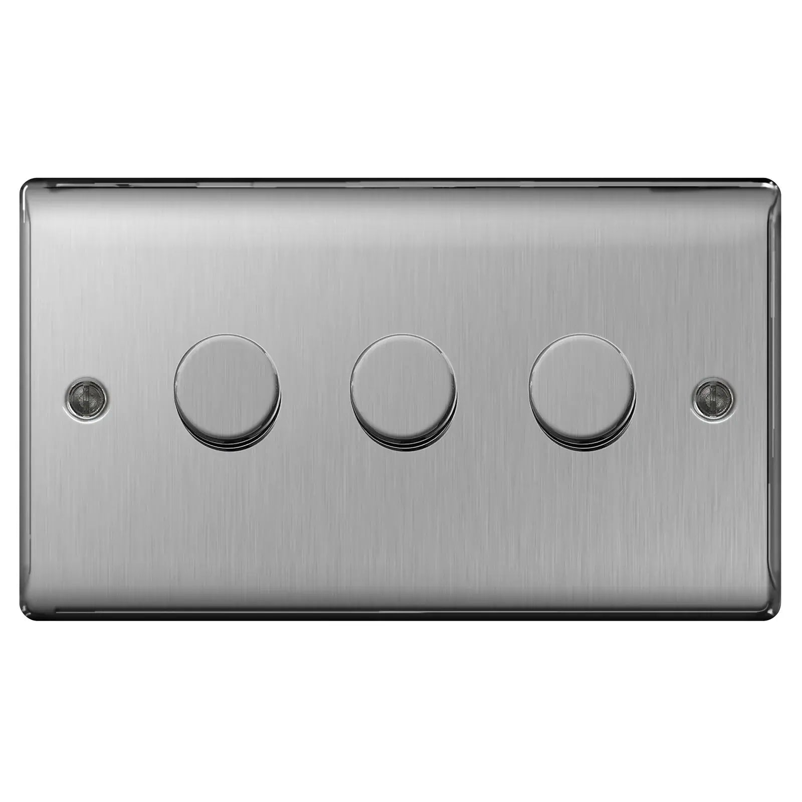 BG Nexus Brushed Steel Switches and Sockets with Grey Inserts – Full Range ACAS Electrical