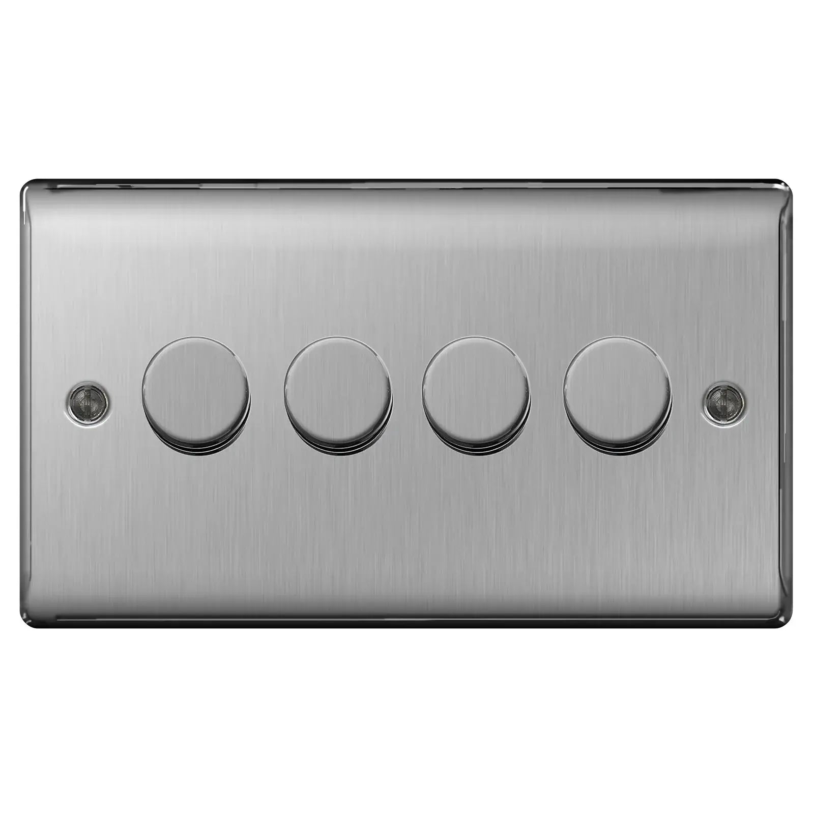 BG Nexus Brushed Steel Switches and Sockets with White Inserts – Full Range BG Nexus