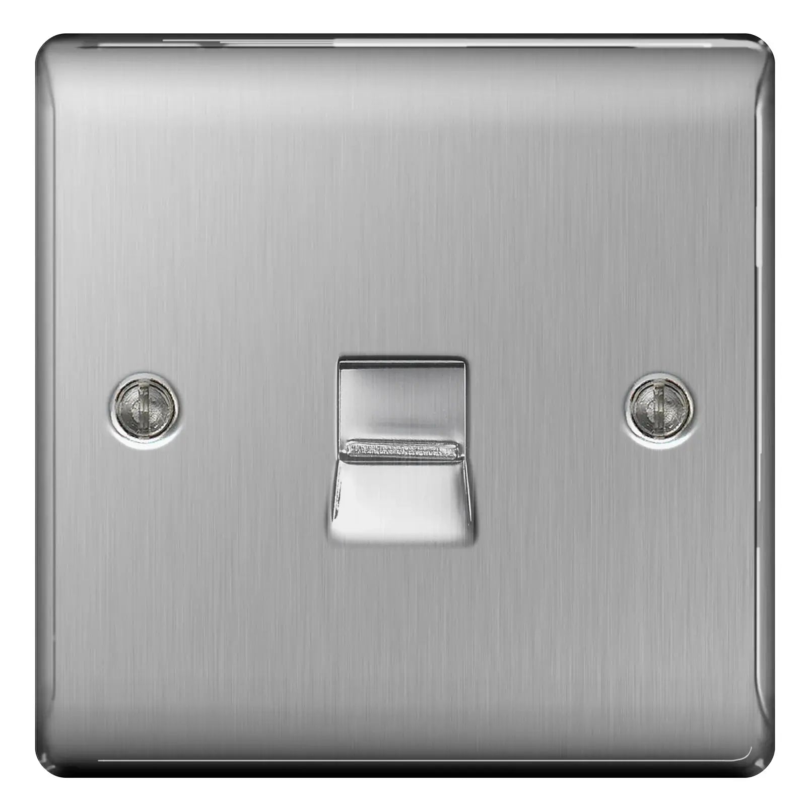 BG Nexus Brushed Steel Switches and Sockets with Black Inserts – Full Range BG Nexus