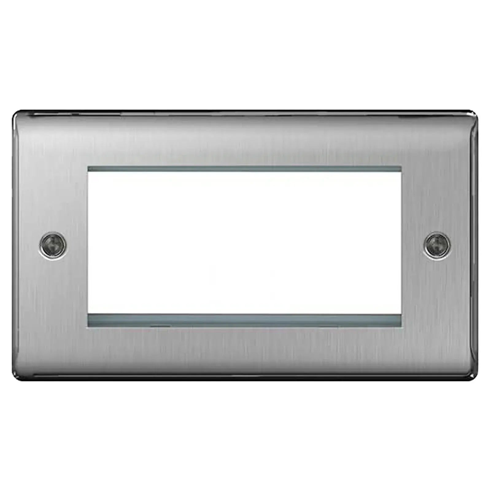 BG Nexus Brushed Steel Switches and Sockets with White Inserts – Full Range BG Nexus