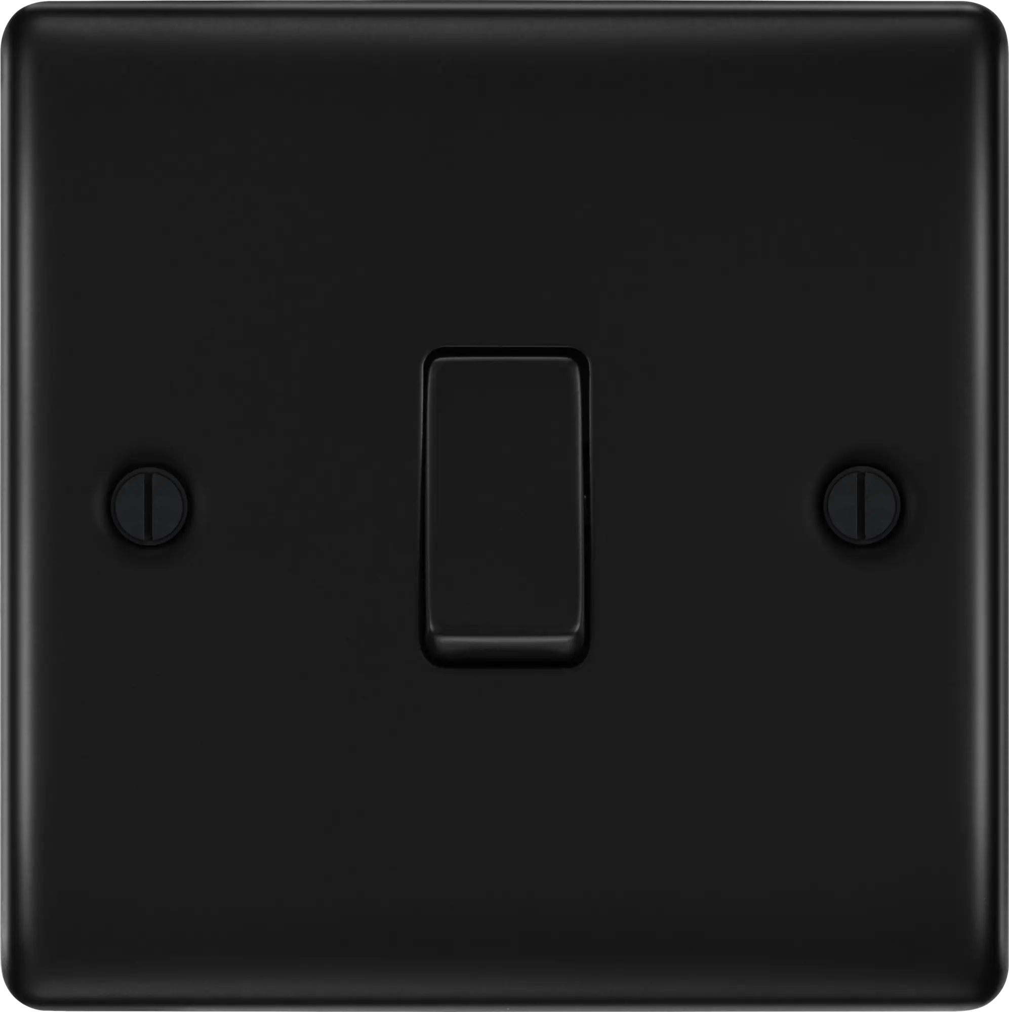 BG Nexus Metal Matt Black 1 Intermediate Gang 20A 16AX Plate Switch - NFB13 BG Nexus