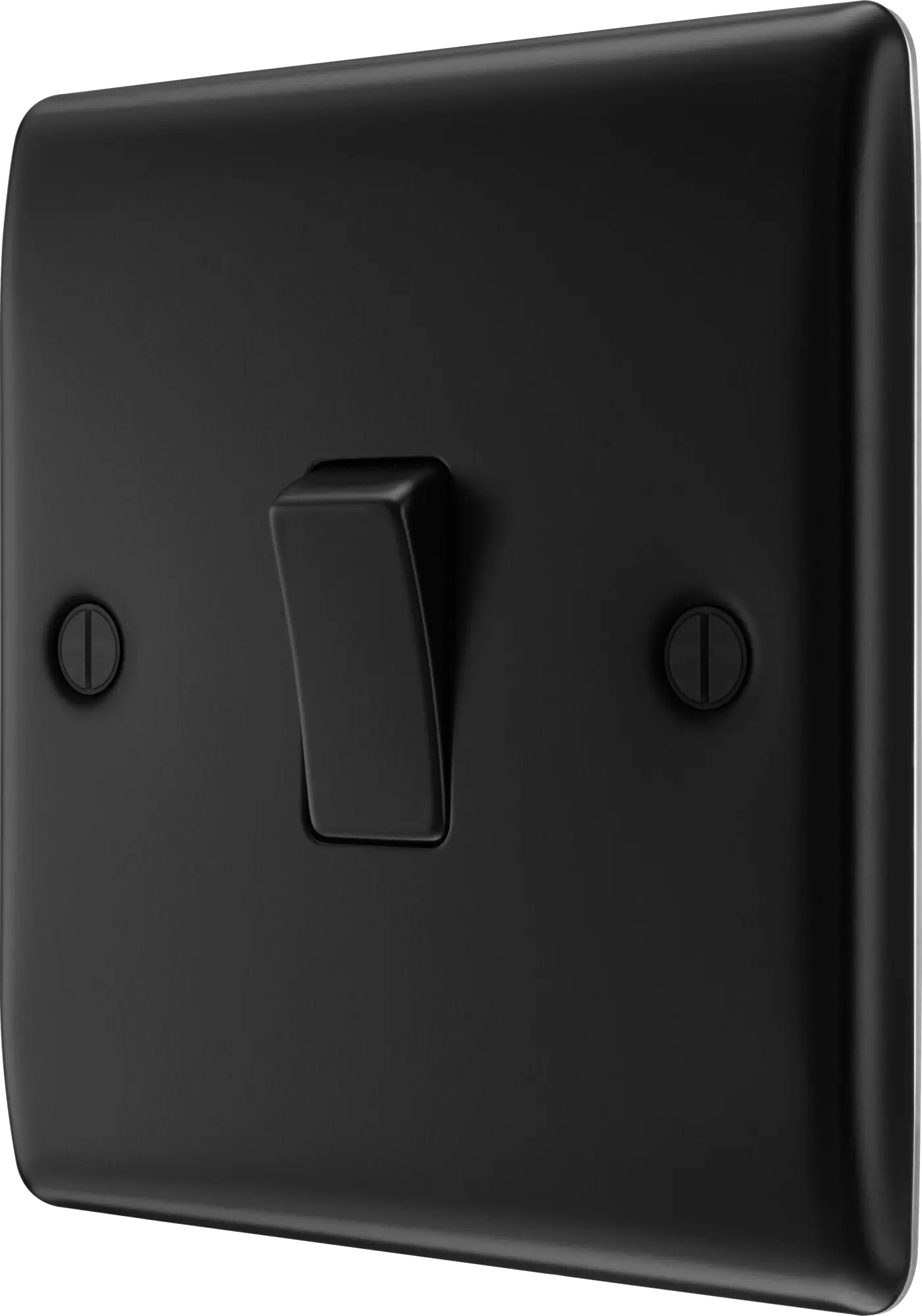 BG Nexus Metal Matt Black 1 Intermediate Gang 20A 16AX Plate Switch - NFB13 BG Nexus