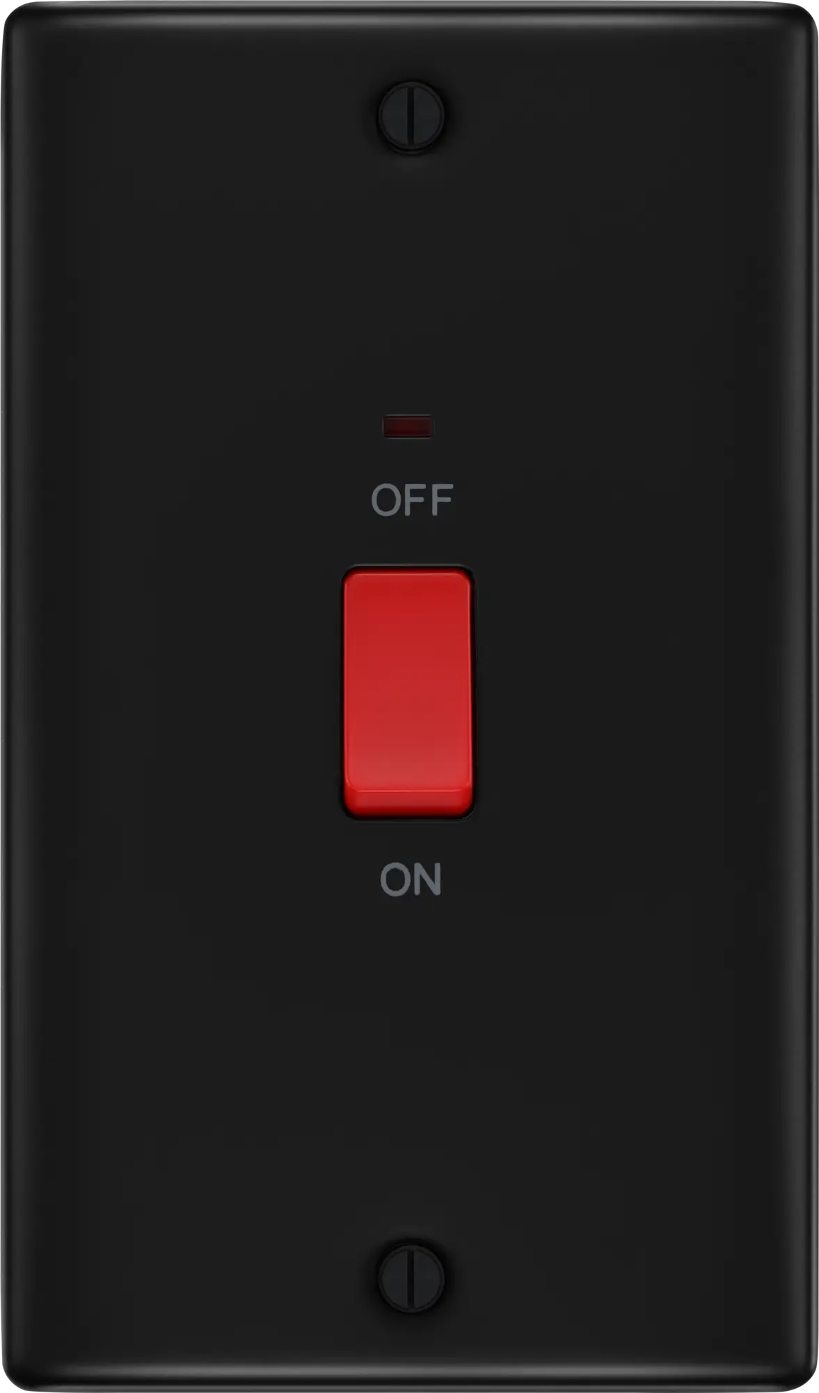 BG Nexus Metal 45 Amp Vertical DP Switch with Neon in Matt Black BG Nexus