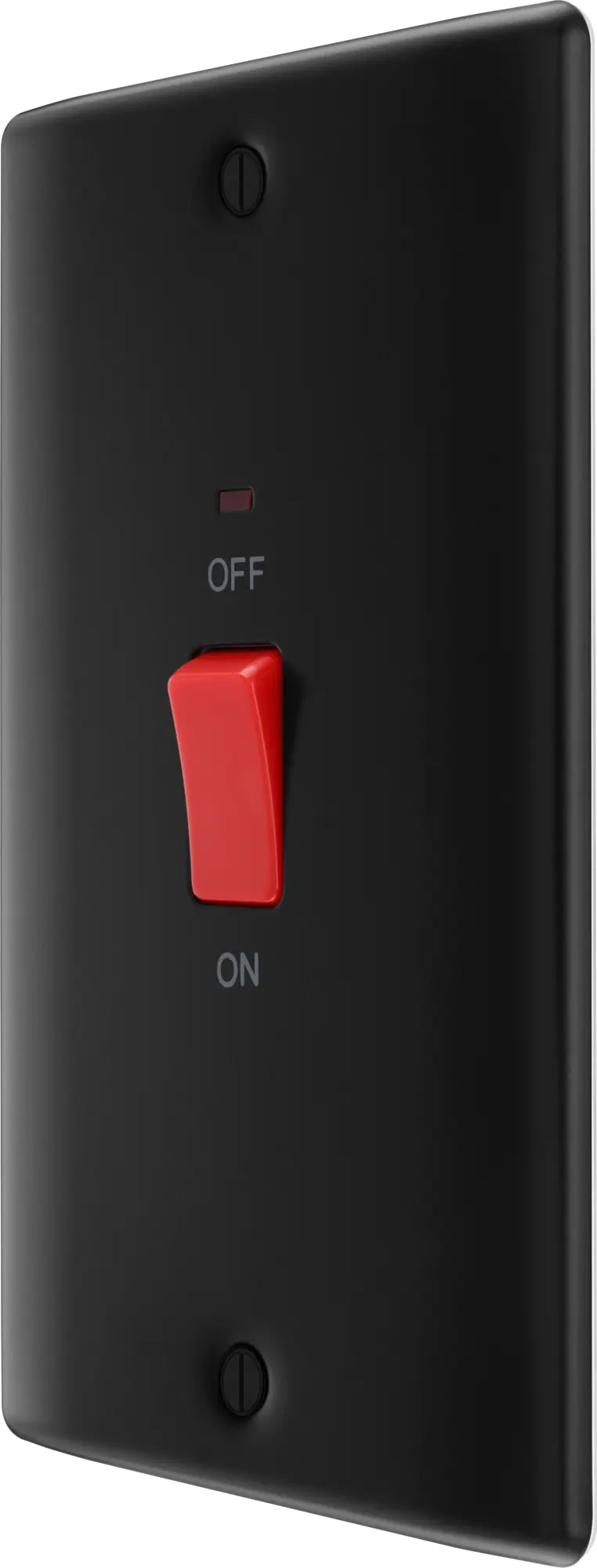 BG Nexus Metal 45 Amp Vertical DP Switch with Neon in Matt Black BG Nexus