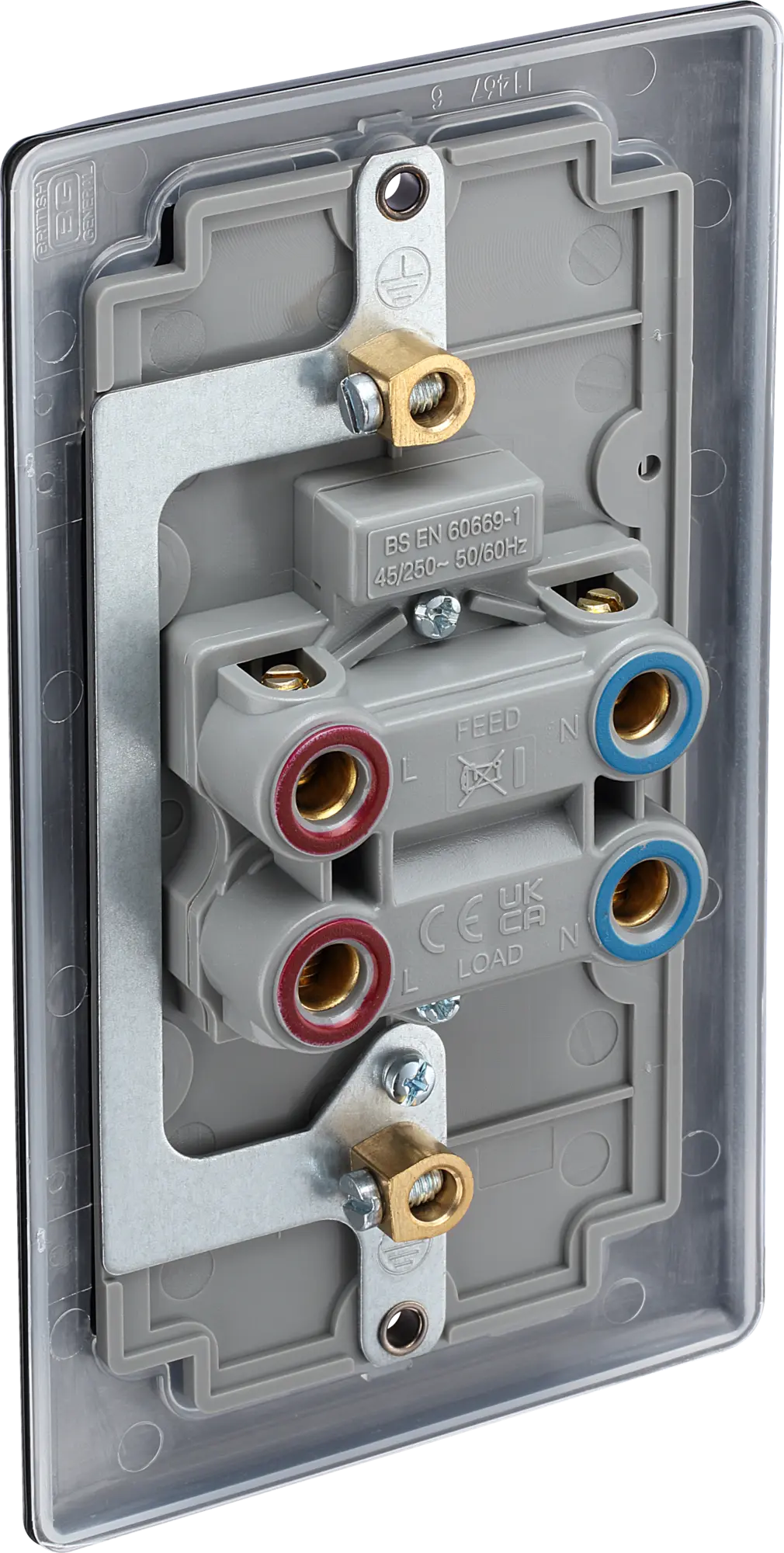 BG Nexus Metal 45 Amp Vertical DP Switch with Neon in Matt Black BG Nexus