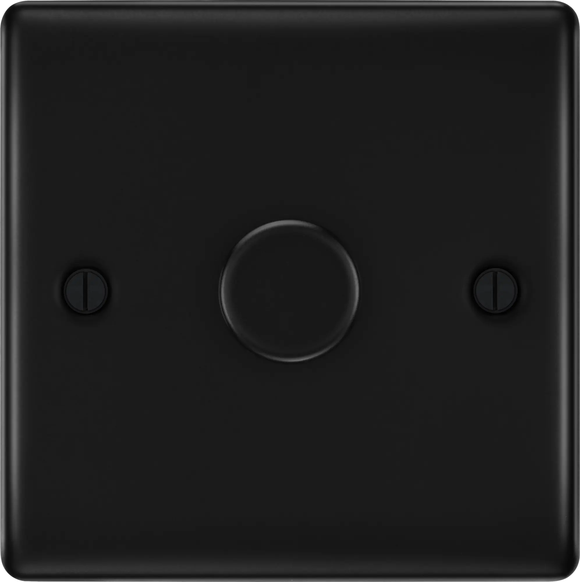 BG Nexus Metal Matt Black 1 Gang 200W 2 Way Push On-Off Intelligent LED Dimmer Switch - NFB81 BG Nexus