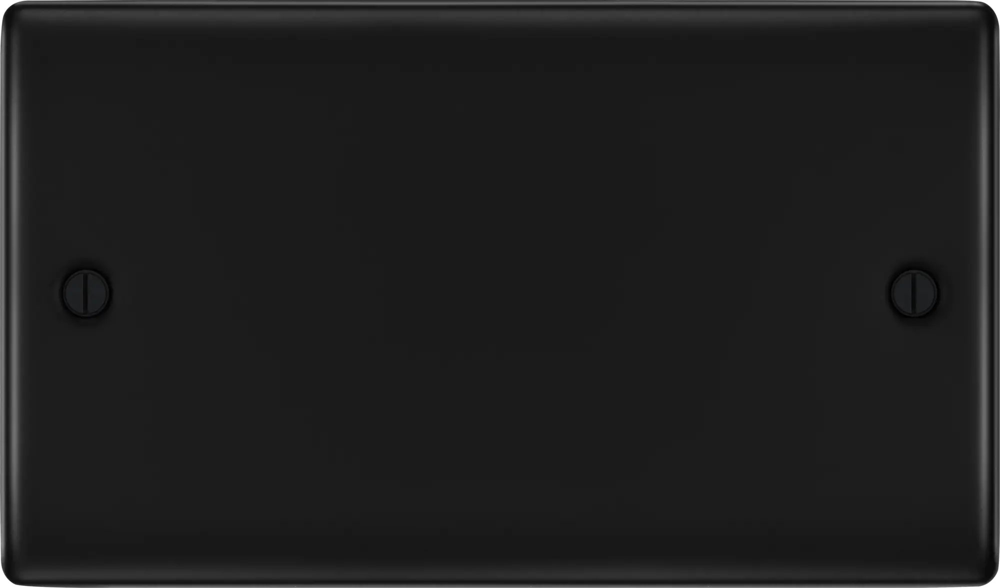 BG Nexus Metal Double Blanking Plate in Matt Black BG Nexus