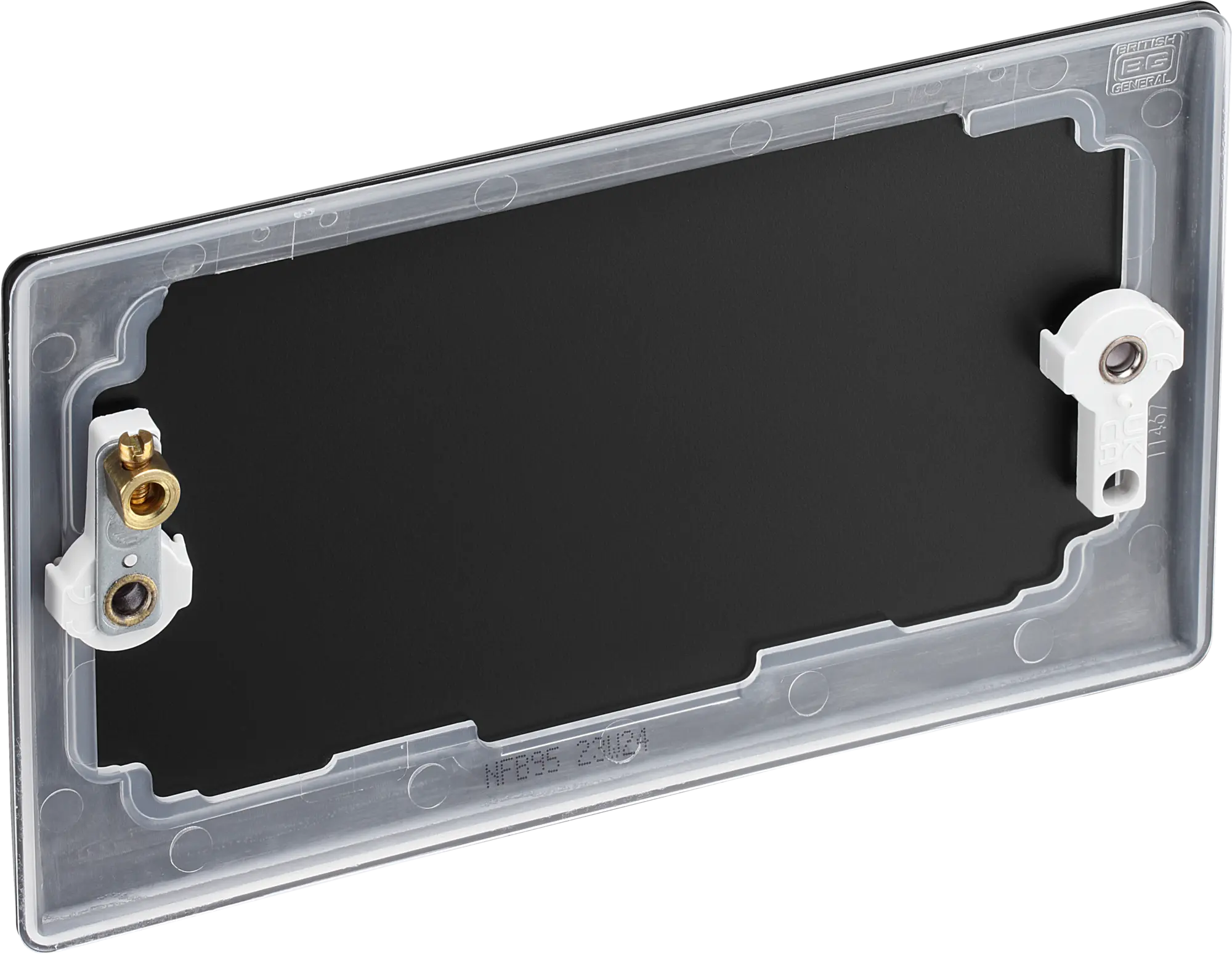 BG Nexus Metal Double Blanking Plate in Matt Black BG Nexus