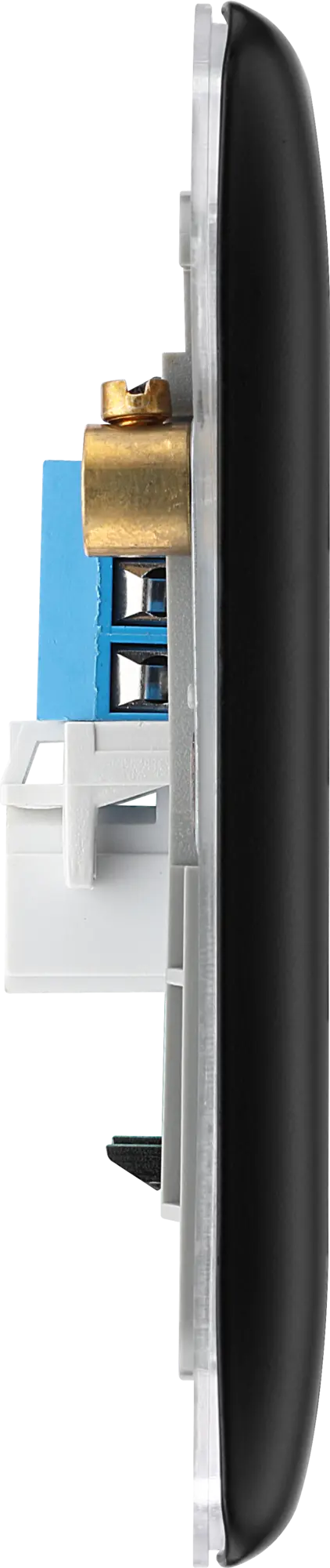 BG Nexus Metal Slave Telephone Point in Matt Black BG Nexus