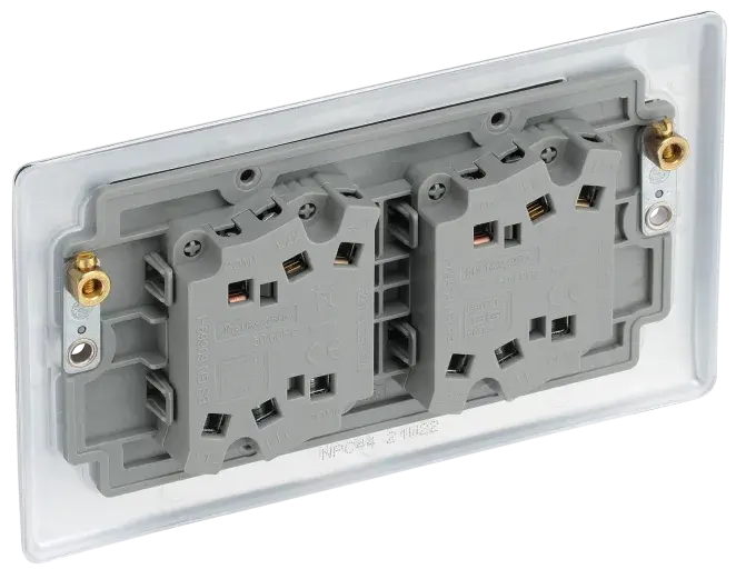 BG Nexus Metal 4 Gang Switch in Polished Chrome - NPC44-01 BG (British General)