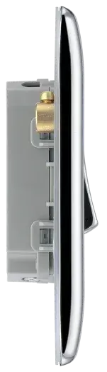 BG Nexus Metal 4 Gang Switch in Polished Chrome - NPC44-01 BG (British General)