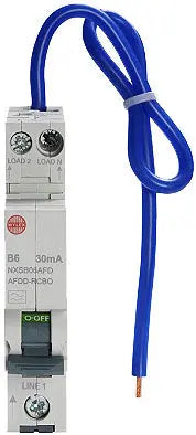 Wylex NXSB6AFD 6A B Type 1P+N RCBO / AFDD Single Module Arc Fault Device Wylex