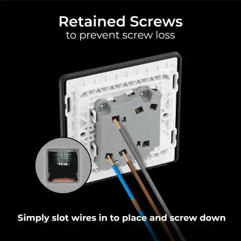 BG Evolve Matt Blue Screwless Double Light Switch PCDDB42B BG (British General)