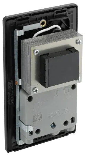 BG Evolve Satin Brass Screwless Dual Volt Shaver Socket PCDSB20B BG (British General)